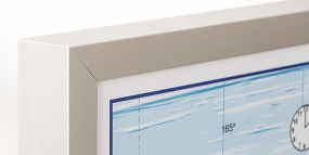 Frame in aluminum silver colored eco