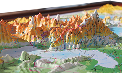 3D Relief Kort
