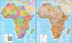 Afrika Kontinent Kort