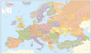 Postnumre Kort Europa