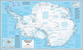 National Geographic Arctic and Antarctica Maps