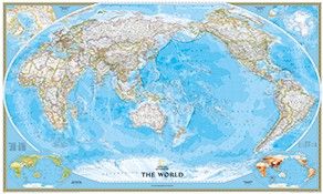 world maps in pacific view